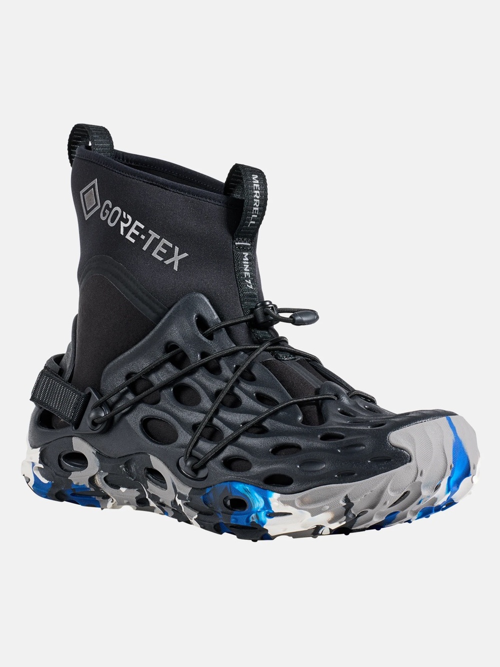 Merrell Hydro Moc Black and Blue Gore‑Tex Liner Women's Sandal